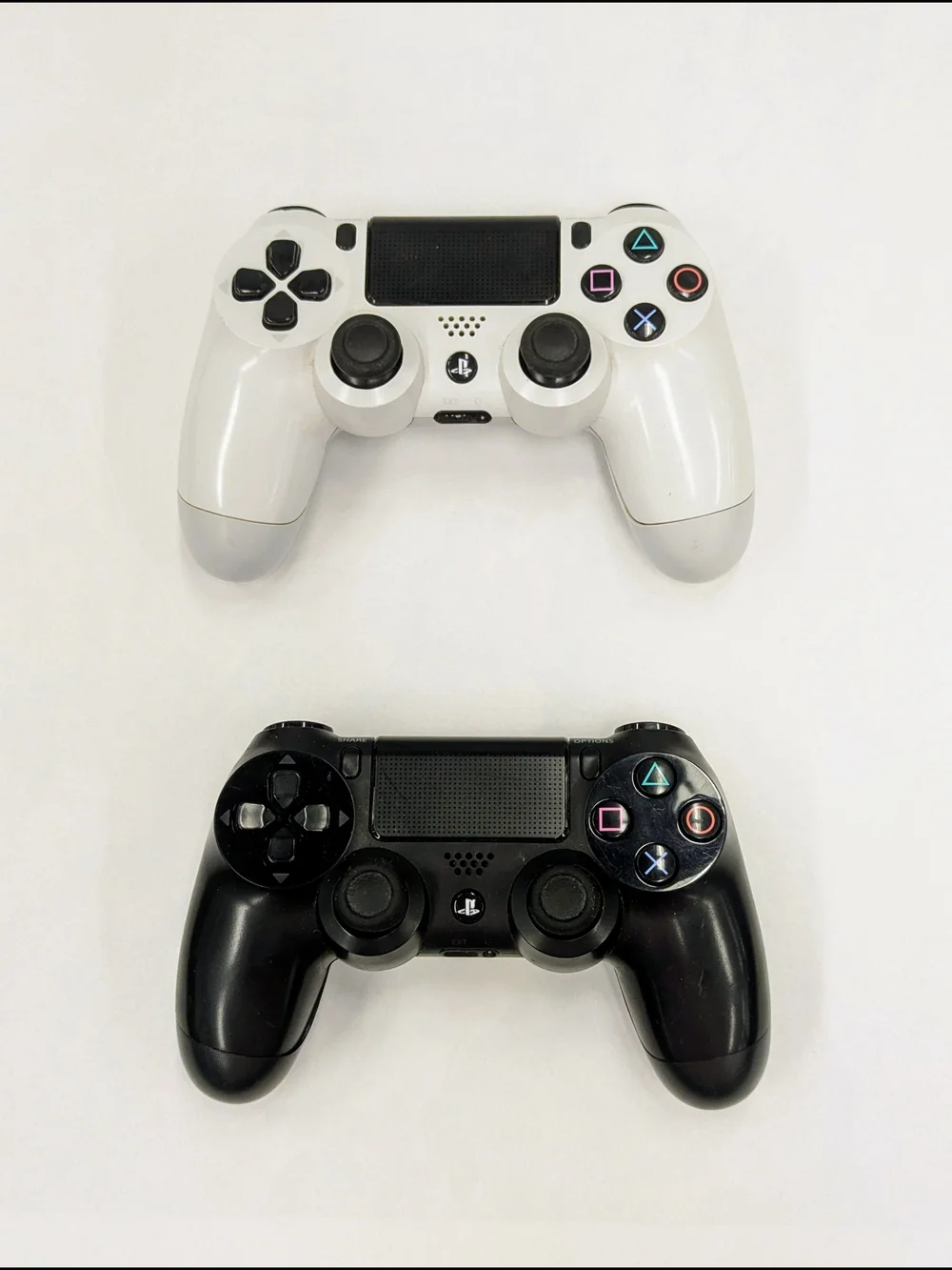 UNTESTED 2 Sony Playstation PS4 Dualshock CUH-ZCT2U Controllers White Black
